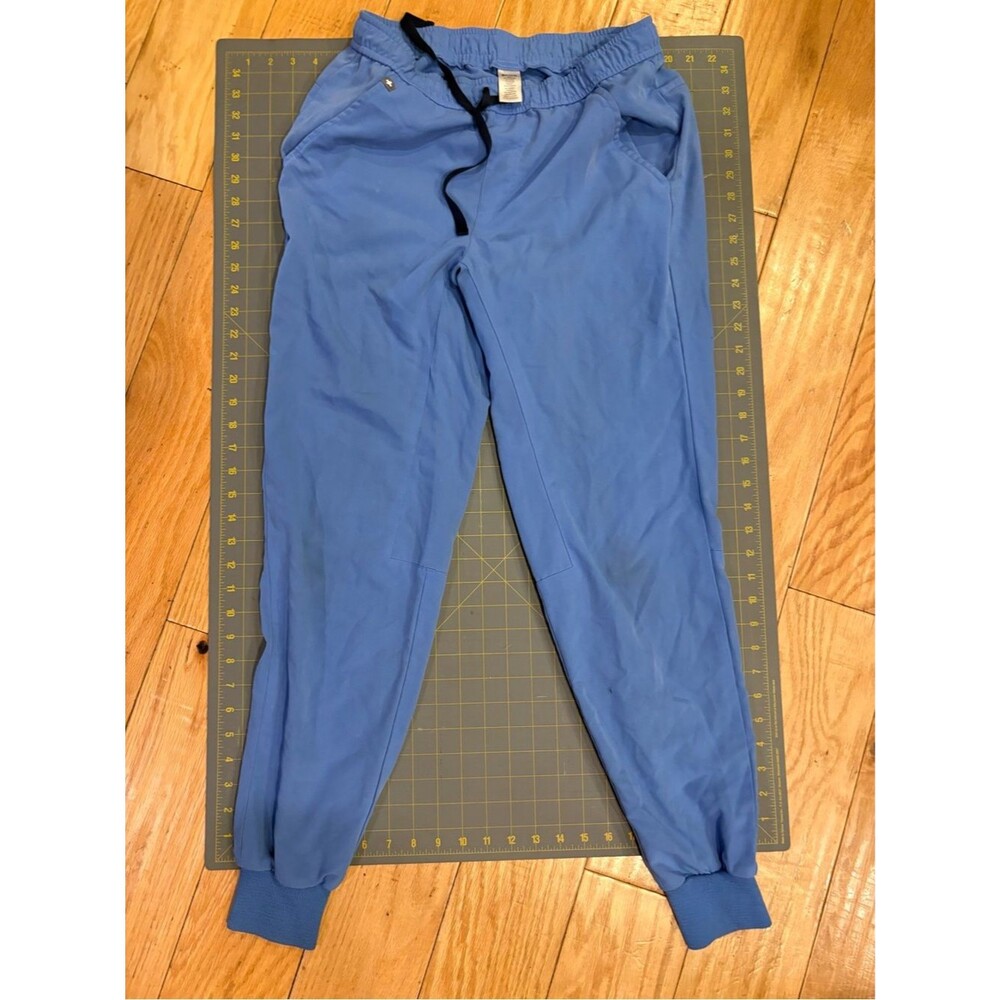 Figs Scrubs Men's Sky Blue Jogger Sweatpants with Drawstring